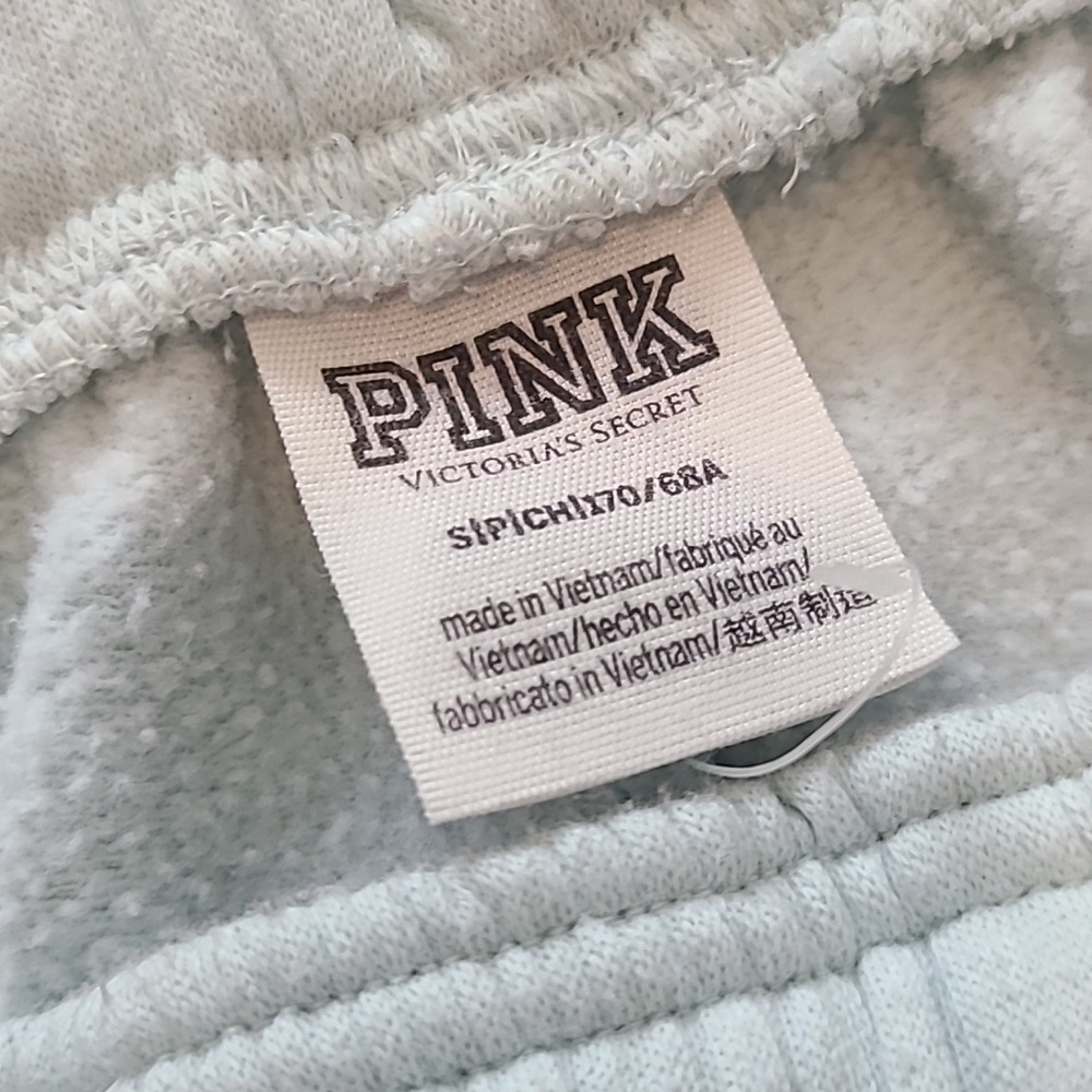 Victoria's Secret Mint Green Joggers with Black Logo - Picture 3 of 7